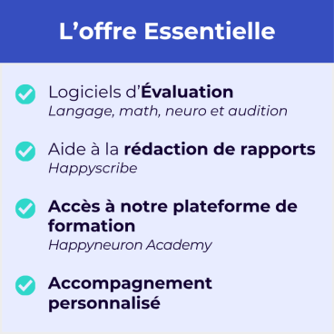 L'offre Essentielle Orthophonie