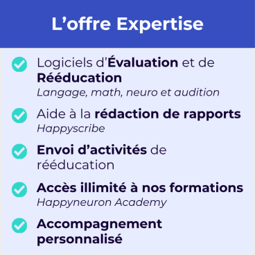 L'offre Expertise Orthophonie