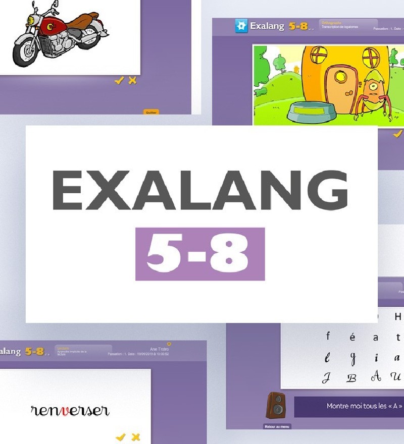 Exalang 5-8 : logiciel de bilan, évaluation du langage