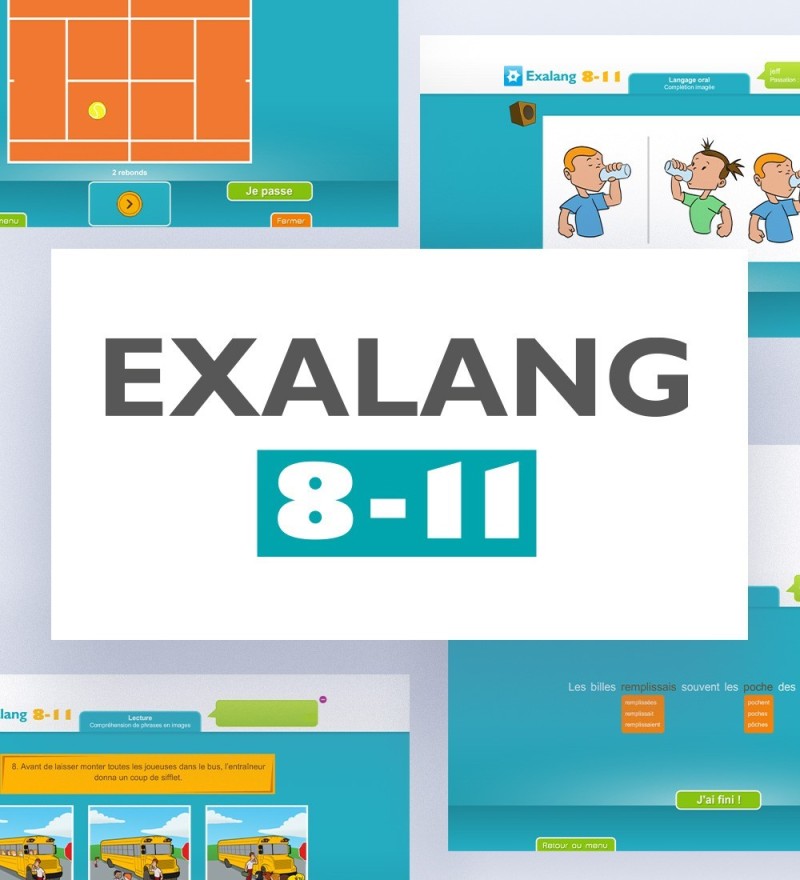 Exalang 8-11 logiciel de bilan pour l'examen du langage