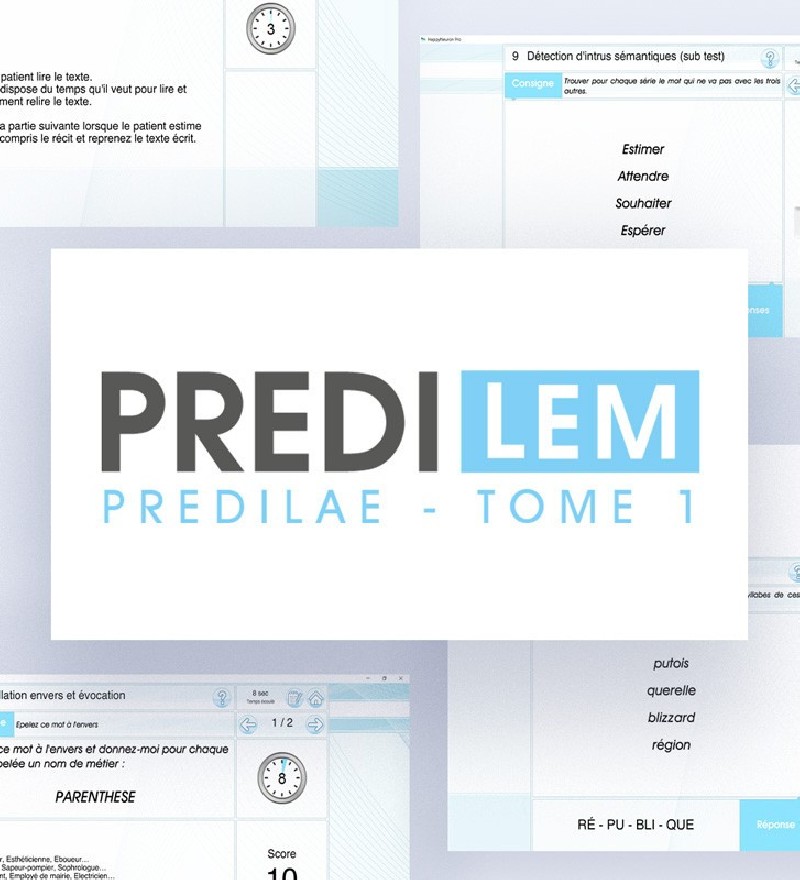 Predilem, logiciel de bilan adulte pour orthophonistes