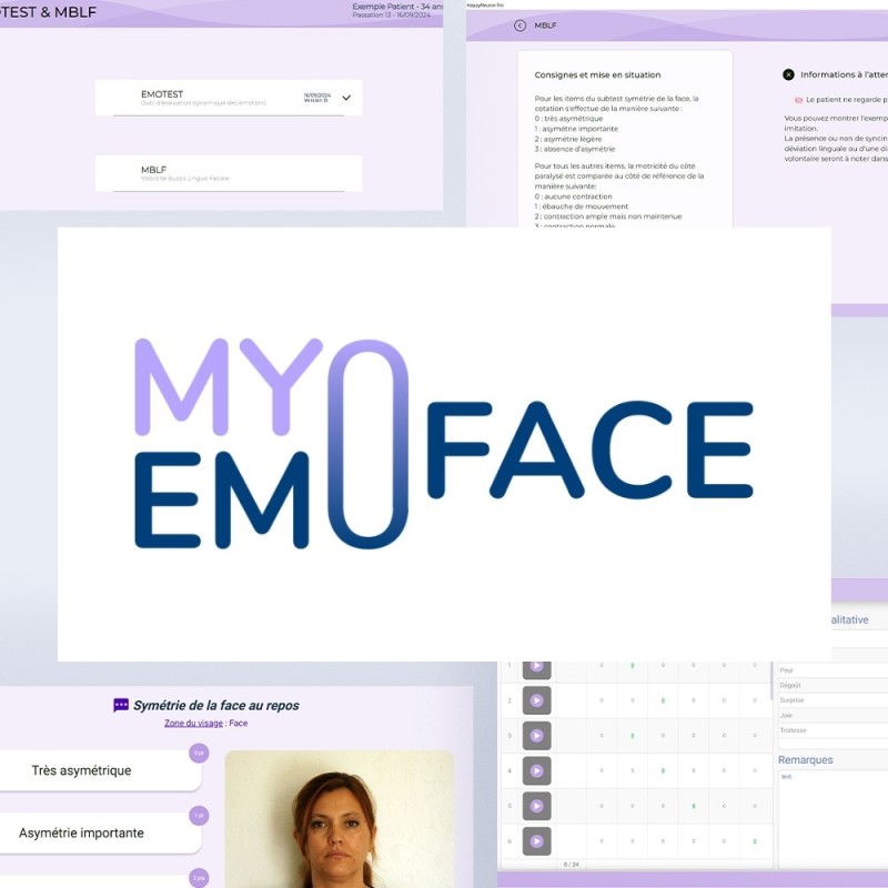 MyoEmoFace, évaluation Émotions et Motricité bucco-linguo faciale
