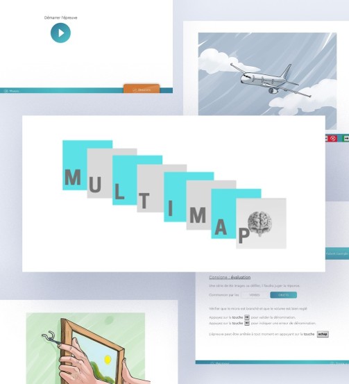 Multimap, épreuve de dénomination orale qui consiste à nommer des images
