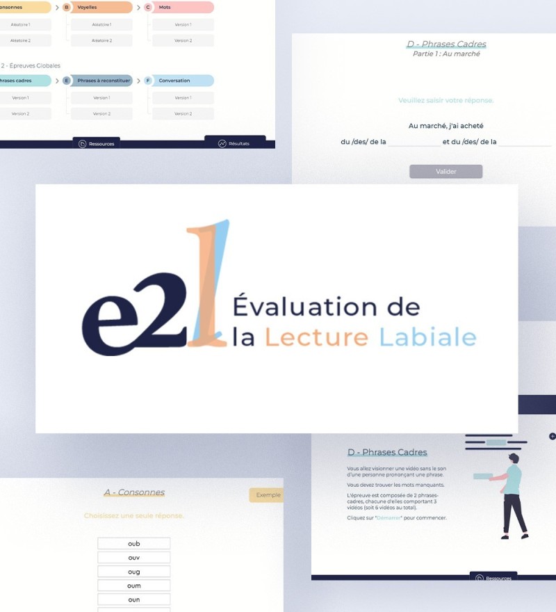 e2l, logiciel d’évaluation de la lecture labiale analytique et globale
