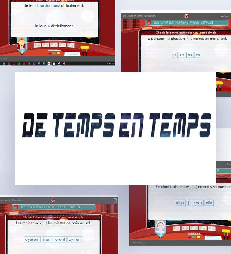 Logiciel De Temps En Temps : travail de la conjugaison